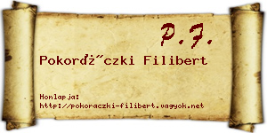 Pokoráczki Filibert névjegykártya